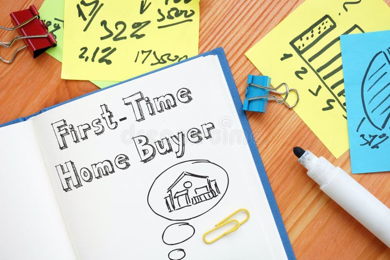 first-time-home-buyer-sign-page-183608658